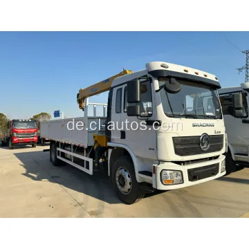 Shacman Right Hand 4x2 6 Räder Cargo Truck mit Xugong 6ton Straight Boom Crane